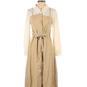 Ivory Tan Casual Dress M